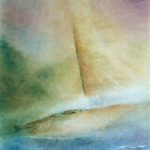 Bateau / marouflage, peinture à l'huile