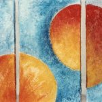 Planètes (triptyque) / acrylique