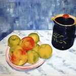 Nature Morte au Pot Bleu / technique : peinture à l'huile