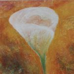 Fleurs matière (triptyque) / acrylique
