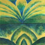 Bas-relief égyptien Géométrique (diptyque) / acrylique
