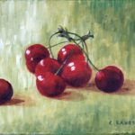 Cerises / peinture à l'huile