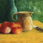 Pommes / peinture à l'huile