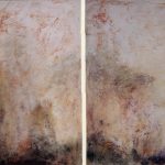 Impression blanche (diptyque) / technique mixte