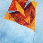 Cerf-volant / peinture à l'huile