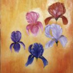 Iris / peinture à l'huile
