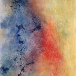 Nuance-jaune-bleu / technique mixte