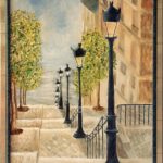 Paris Montmartre / peinture à l'huile