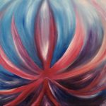 Anémone de mer / peinture à l'huile